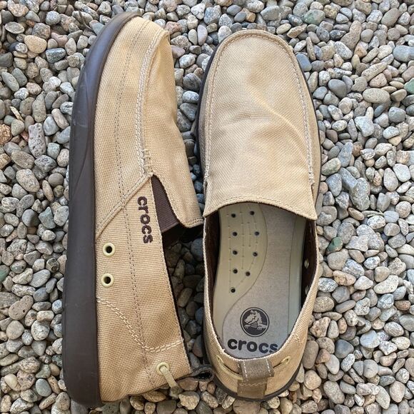 Men’s Crocs Canvas Lightweight Loafer Slip On Shoes Sneakers Size 13 main image 8